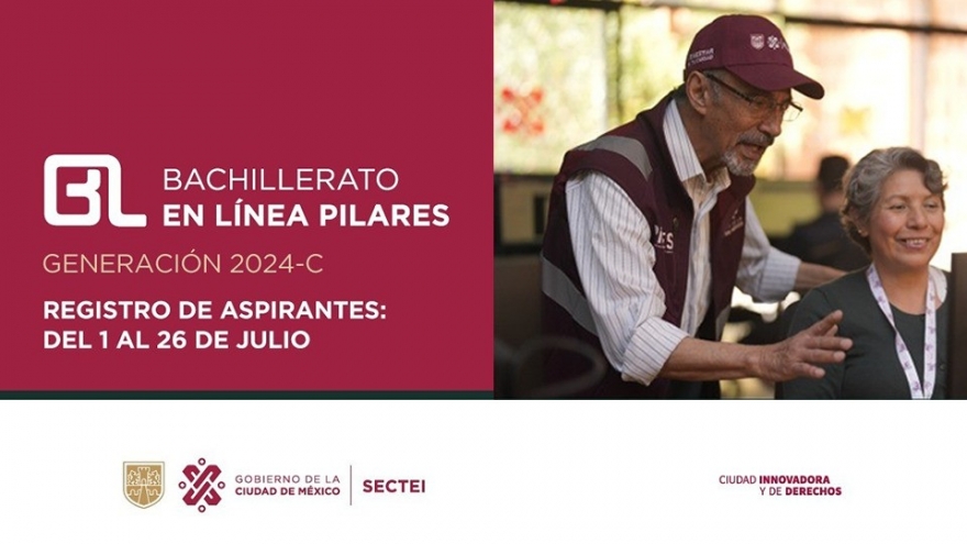 Convocatoria para el Ingreso al Bachillerato en Línea Pilares 2024-C